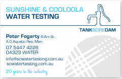 Sunshine & Cooloola Water Testing